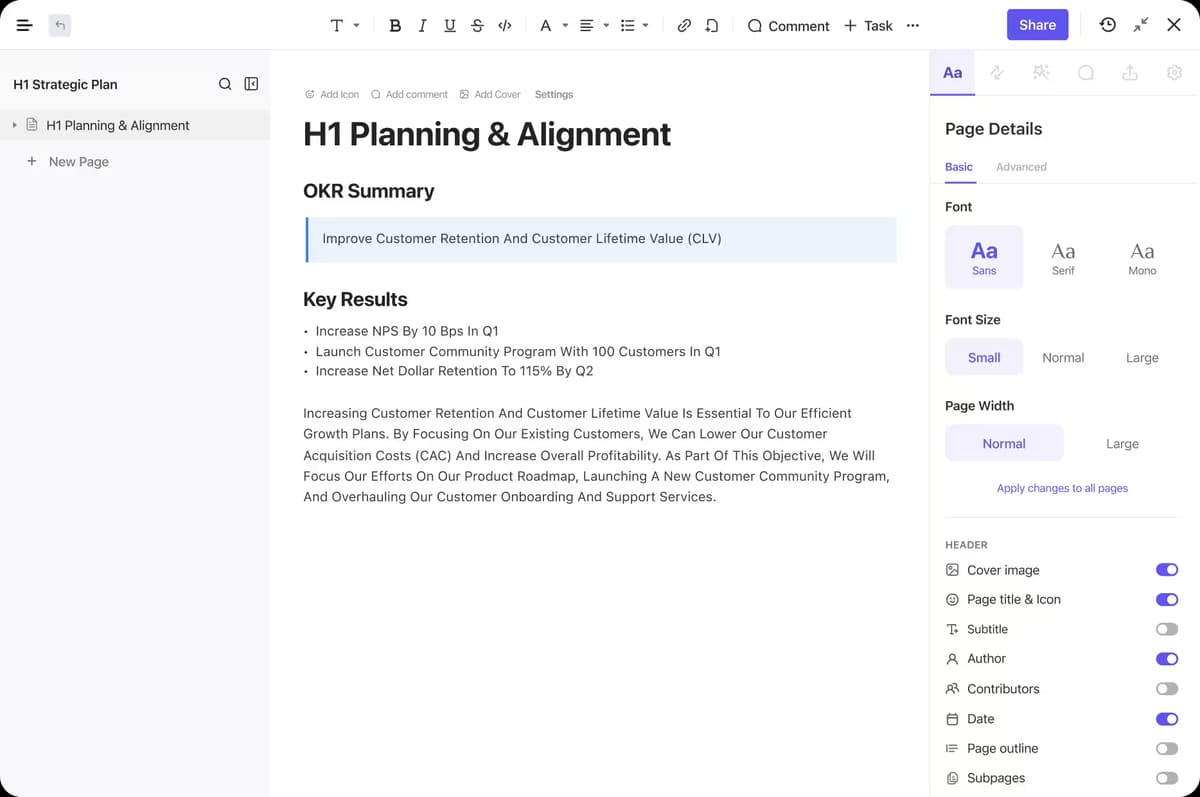 Talent services screenshot